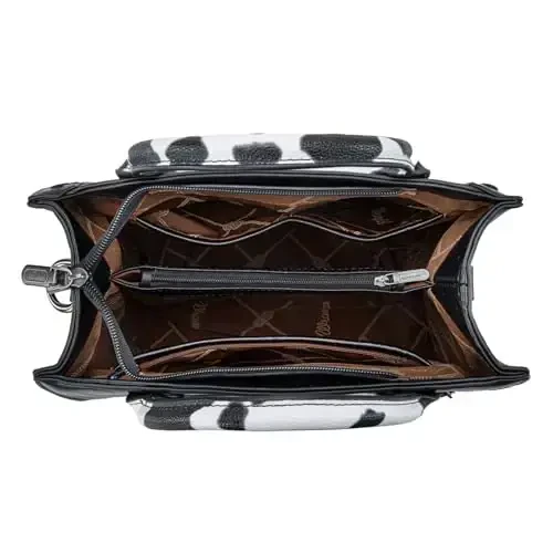 Wrangler Ayollar uchun Tote Bag G'arbiy Sigir terisidan hamyon va hamyonlar to'plami - 5