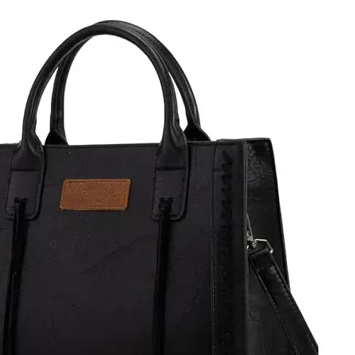 Wrangler ayollar uchun Tote Bag G'arbiy sigir terisidan hamyon va hamyonlar to'plami - 3