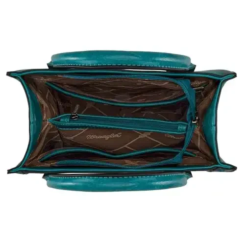 Wrangler ayollar uchun Tote Bag Western Cowhide hamyon va hamyonlar to'plami - 5