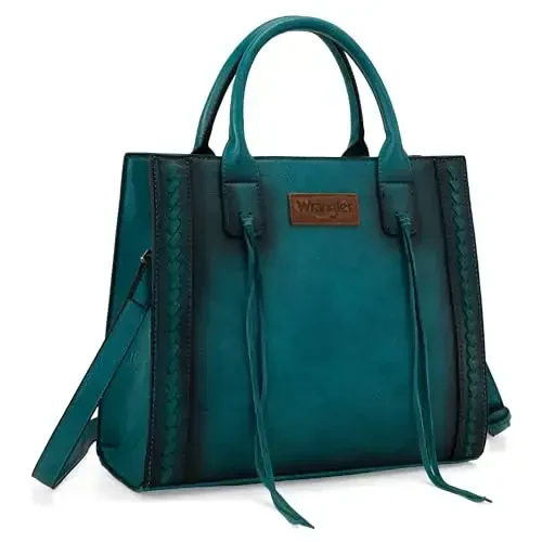 Wrangler ayollar uchun Tote Bag Western Cowhide hamyon va hamyonlar to'plami - 6