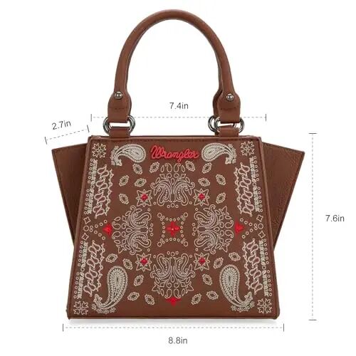 Wrangler Purses for Women, Cute Tote Bags Western Designer Top-handle Handbags - 1