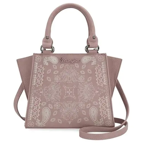Wrangler Small Tote Sumkasi Chiroyli Ayollar Sumkalari G'arbiy Paisley Bosma Sumkalar - Wrangler