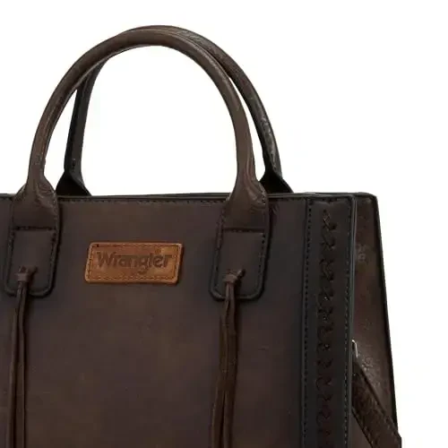 Wrangler Tote Bag for Women Western Cowhide Purse and Wallet Set - 2