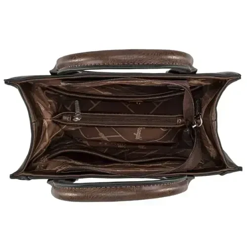 Wrangler Tote Bag for Women Western Cowhide Purse and Wallet Set - 4