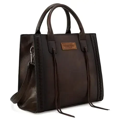Wrangler Tote Bag for Women Western Cowhide Purse and Wallet Set - 5
