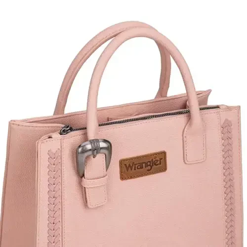 Wrangler Tote Bag for Women Western Cowhide Purse and Wallet Set - 3