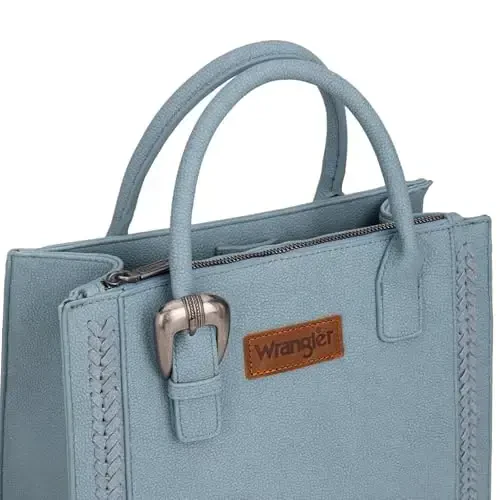 Wrangler Tote Bag for Women Western Cowhide Purse and Wallet Set - 3