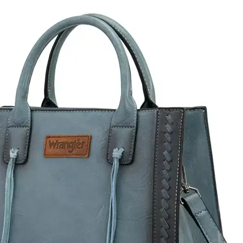Wrangler Tote Bag for Women Western Cowhide Purse and Wallet Set - 2