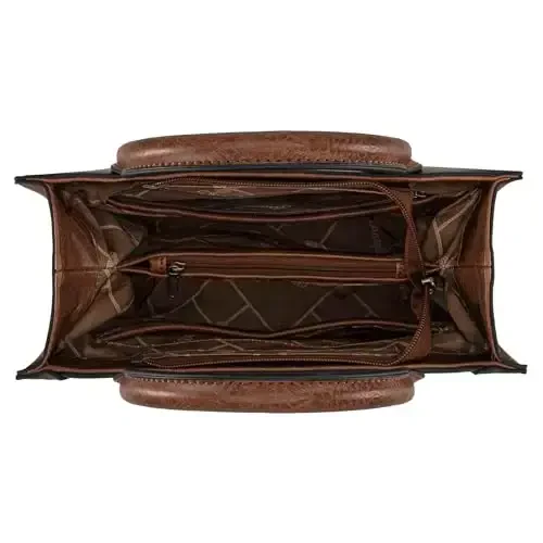 Wrangler Tote Bag for Women Western Cowhide Purse and Wallet Set - 5