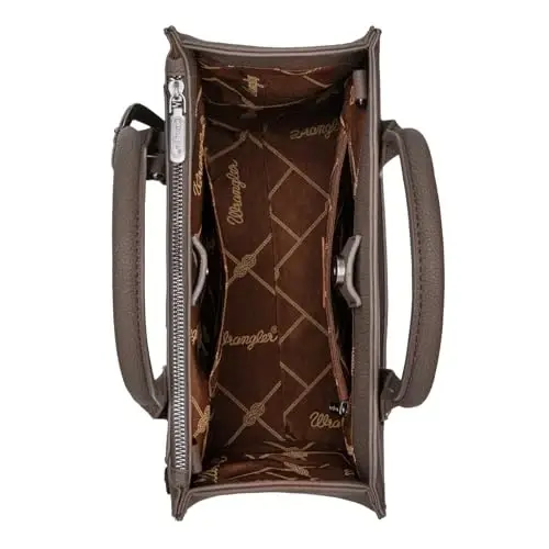Wrangler Tote Bag for Women Western Cowhide Purse and Wallet Set - 5