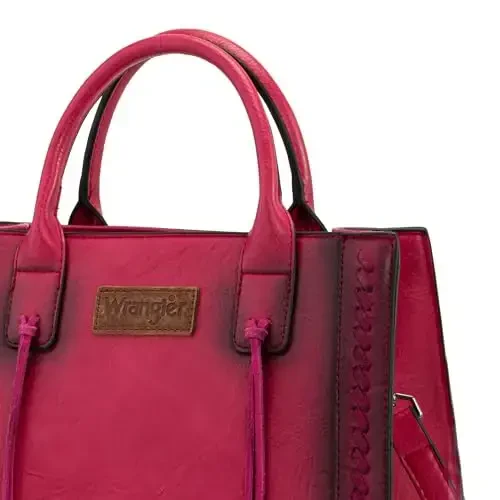 Wrangler Tote Bag for Women Western Cowhide Purse and Wallet Set - Montana West (1)