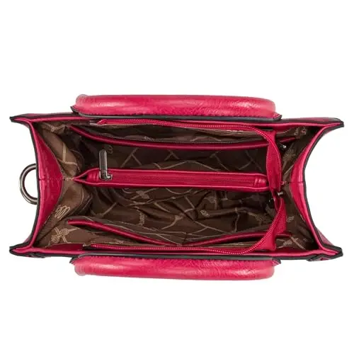 Wrangler Tote Bag for Women Western Cowhide Purse and Wallet Set - 4