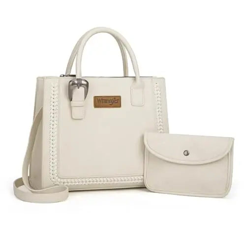 Wrangler Tote Bag for Women Western Cowhide Purse and Wallet Set - 1