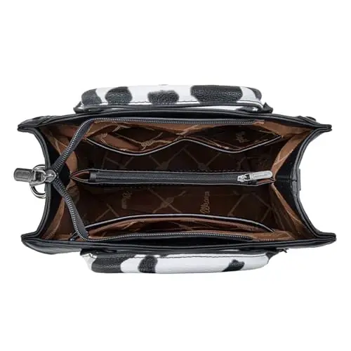 Wrangler Tote Bag for Women Western Cowhide Purse and Wallet Set - 5