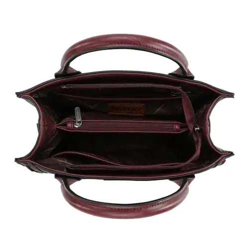 Wrangler Tote Bag for Women Western Cowhide Purse and Wallet Set - 4