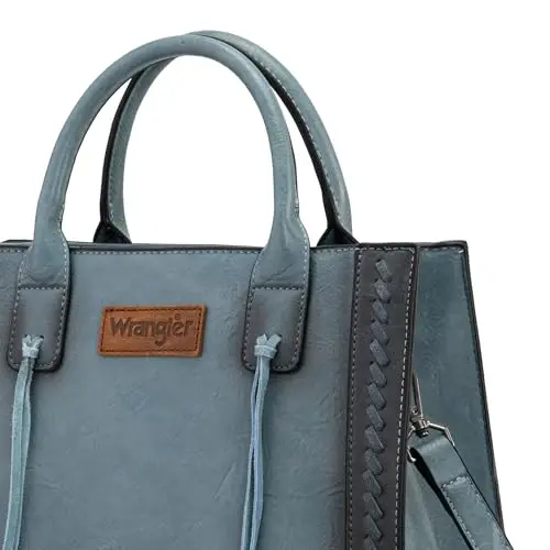 Wrangler Tote Bag for Women Western Cowhide Purse and Wallet Set - 2