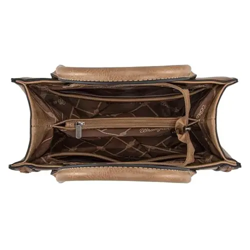 Wrangler Tote Bag for Women Western Cowhide Purse and Wallet Set - 4