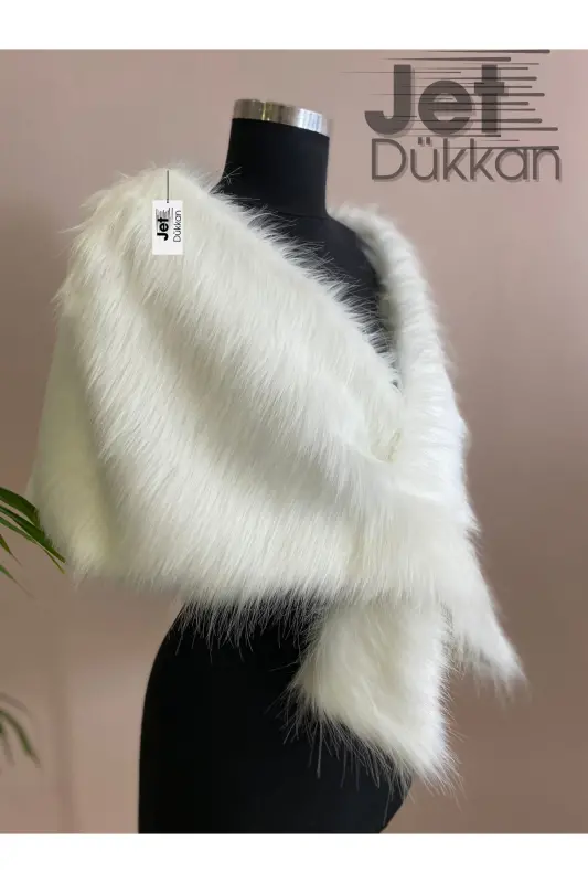Wrap-Around Fur for Wedding Dress, Bridal Shawl, High Quality Standard Size - 4