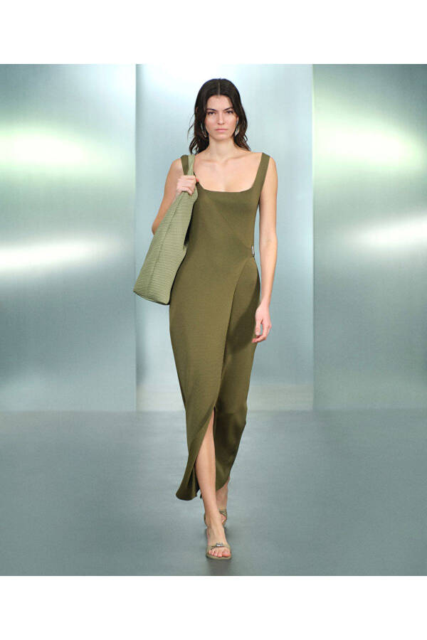 Wrap knitted dress - 1