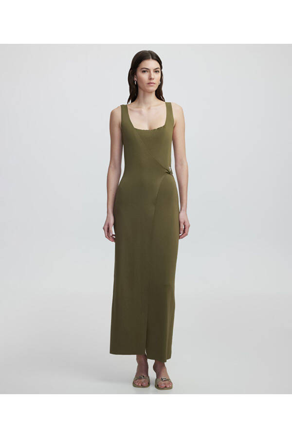 Wrap knitted dress - 5