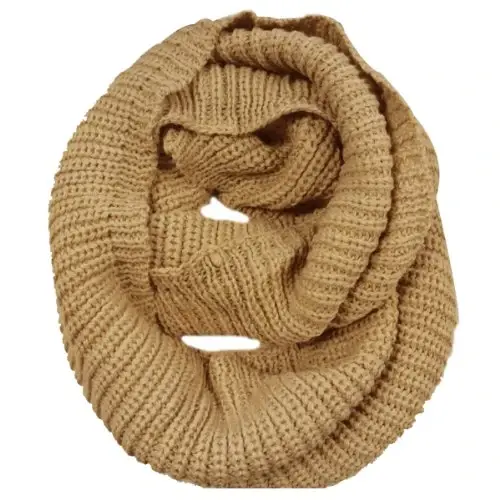 Wrapables Thick Knitted Winter Warm Infinity Scarf - WRAPABLES