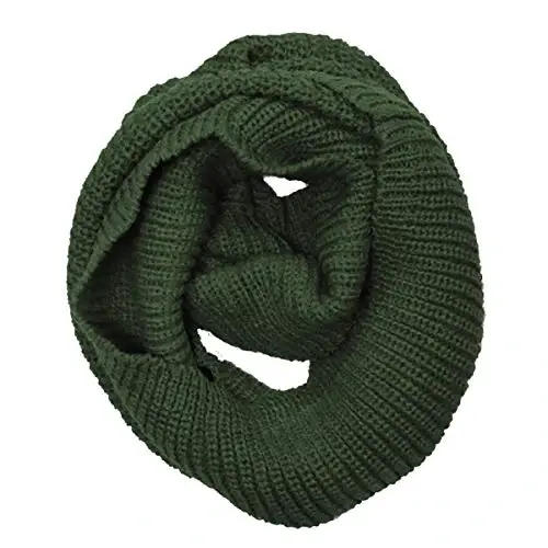 Wrapables Thick Knitted Winter Warm Infinity Scarf - 1