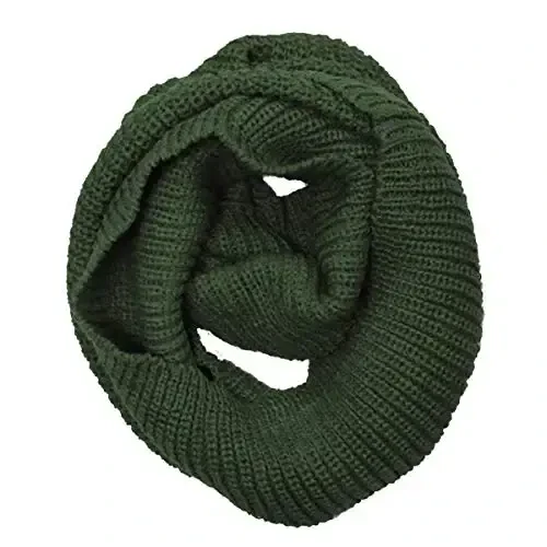 Wrapables Thick Knitted Winter Warm Infinity Scarf - WRAPABLES