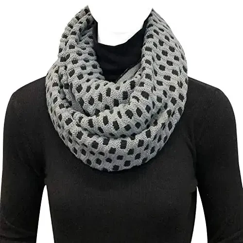 Wrapables Thick Knitted Winter Warm Infinity Scarf - 4