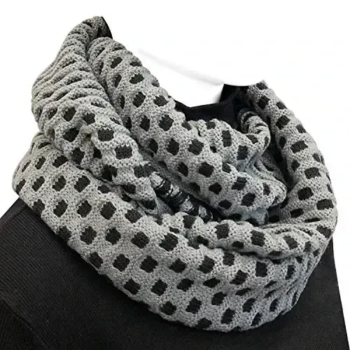 Wrapables Thick Knitted Winter Warm Infinity Scarf - 5