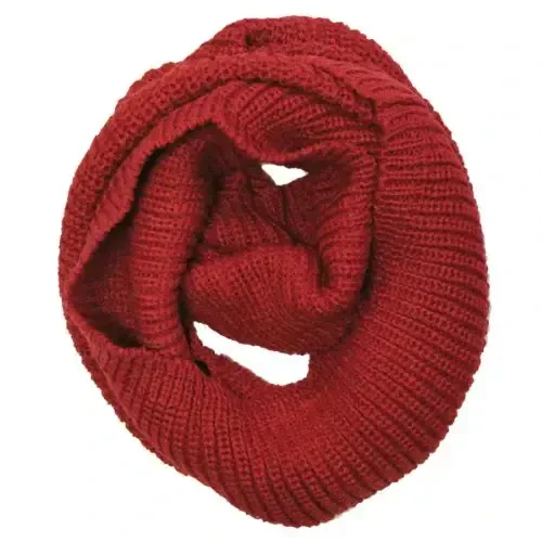 Wrapables Thick Knitted Winter Warm Infinity Scarf 