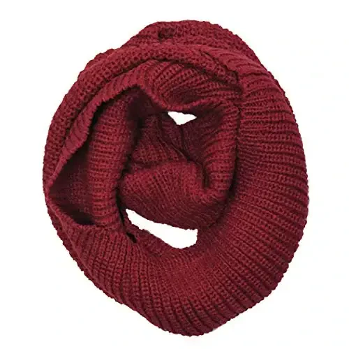 Wrapables Thick Knitted Winter Warm Infinity Scarf - 1
