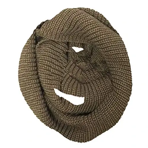 Wrapables Thick Knitted Winter Warm Infinity Scarf 