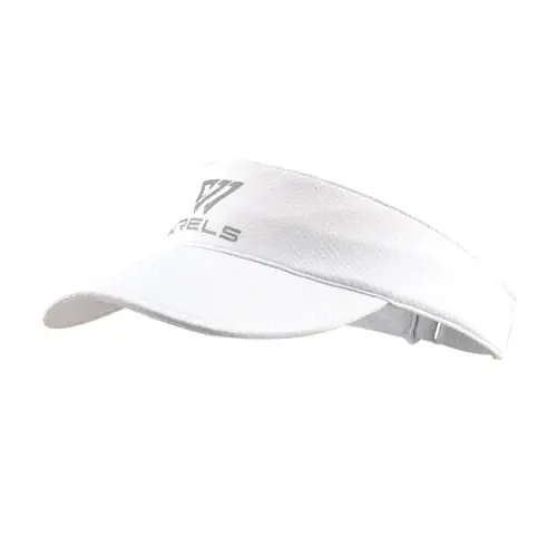 WRELS Visor Sun Hat for Kids Women Men,Adjustable Packable Sports Cap with Sweatband(46-60cm) - 1
