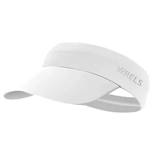 WRELS Visor Sun Hat for Kids Women Men,Adjustable Packable Sports Cap with Sweatband(46-60cm) - 1