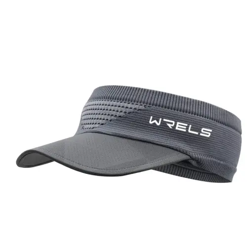 WRELS Visor Sun Hat for Kids Women Men,Adjustable Packable Sports Cap with Sweatband(46-60cm) - 1