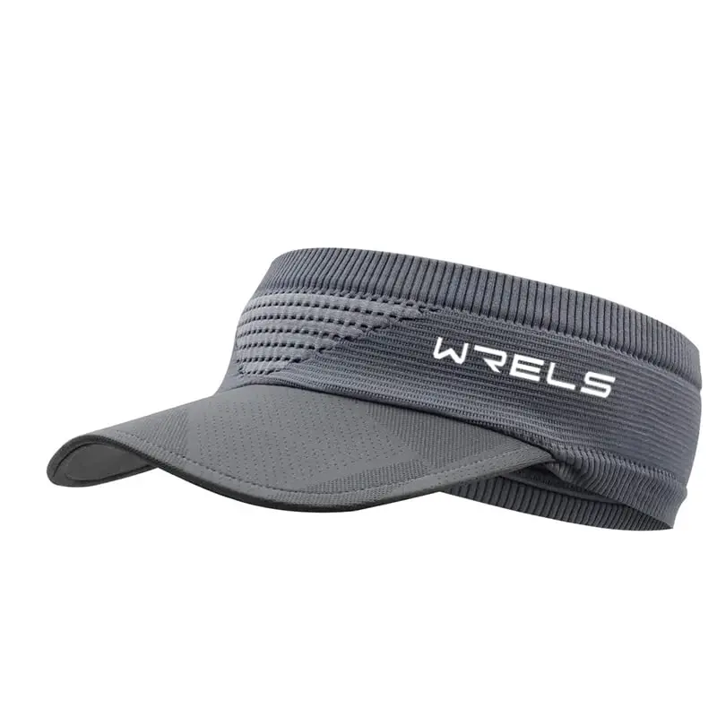 WRELS Visor Sun Hat for Kids Women Men,Adjustable Packable Sports Cap with Sweatband(46-60cm) - WRELS