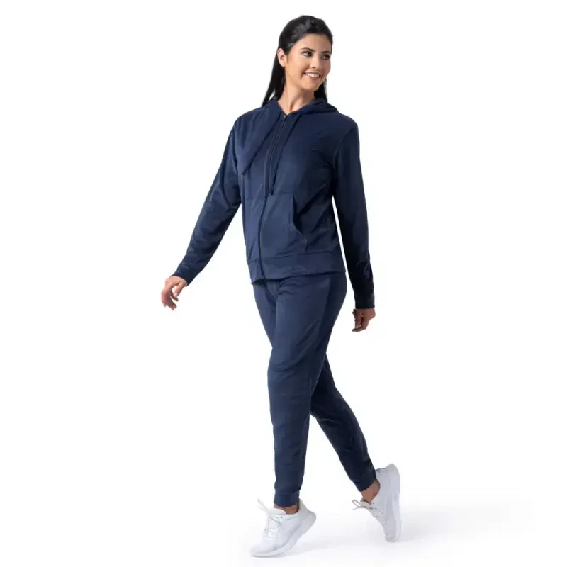 Wright's Women's Plush Velour Hoodie & Jogger Tracksuit Set, S-4X - 6