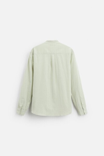 WRINKLE EFFECT SHIRT-Khaki - 6