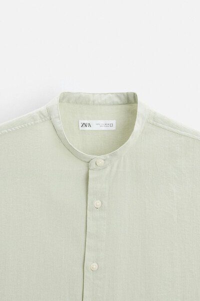 WRINKLE EFFECT SHIRT-Khaki - 7
