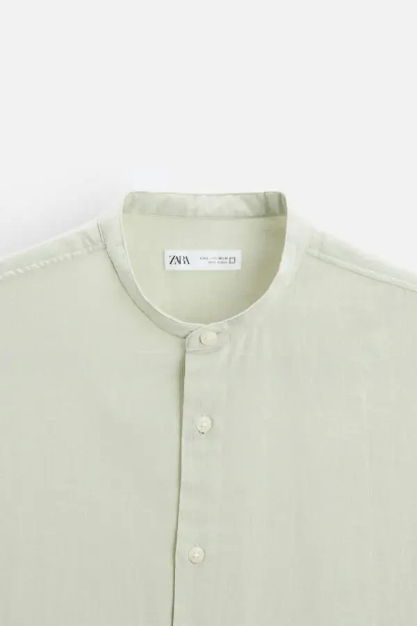 WRINKLE EFFECT SHIRT-Khaki - 7