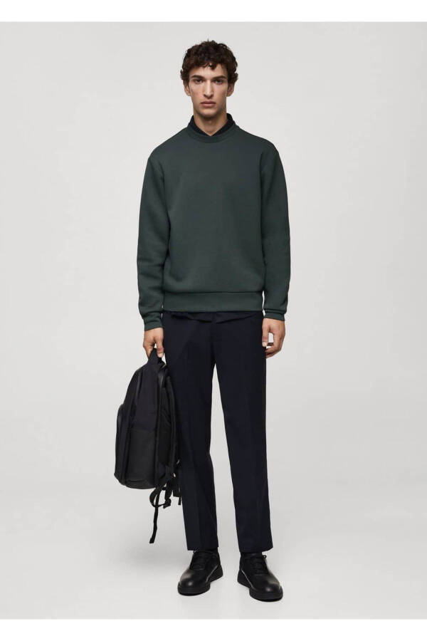 Wrinkle-Resistant Comfort Stretch Fabric Sweatshirt - 2