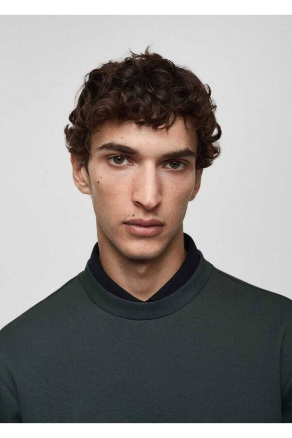 Wrinkle-Resistant Comfort Stretch Fabric Sweatshirt - 7