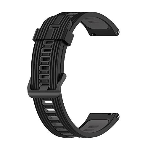 Wrist Strap Compatible With LIGE Smart Watch for Men, Replacement Wristband Compatible for LIGE BW1290/BW0290/BW0220/BW0264/BW0298/BW1831/ST2/ST8 Soft Silicone Watch Band Adjustable Wristband Bracelet - 5