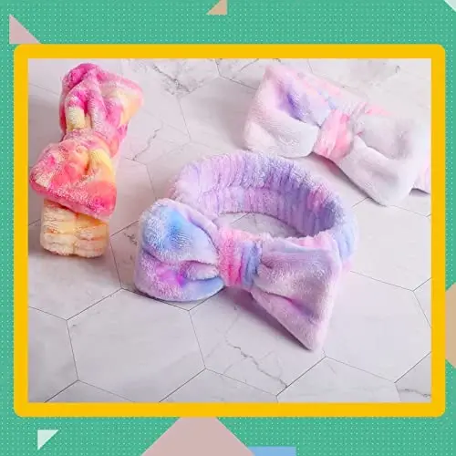 WSYUB Headband for Washing Face, Spa Headband,Makeup Headbands for Stuff Gift Sleep Over Girls Night and Spa Day - 6