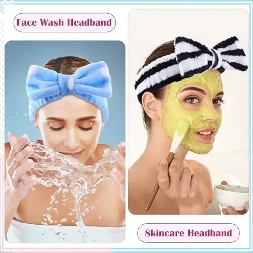 WSYUB Skincare Headband, 6pcs Headband for Washing Face,Spa&Makeup Headbands - 4