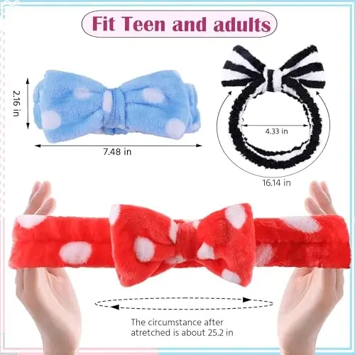 WSYUB Skincare Headband, 6pcs Headband for Washing Face,Spa&Makeup Headbands - 2