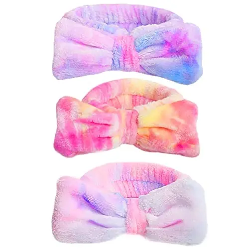 WSYUB Spa Headband,Makeup&Skincare Headbands,Headband for Washing Face,Teen Girls Stocking Stuffers Fuzzy Hair Bands for Women,Christmas Gifts for Teens - WSYUB