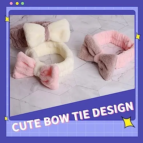 WSYUB Spa Headbands, Makeup Headbands,Bow Headband for Washing Face skincare headbands for women, Hair Bands - 6