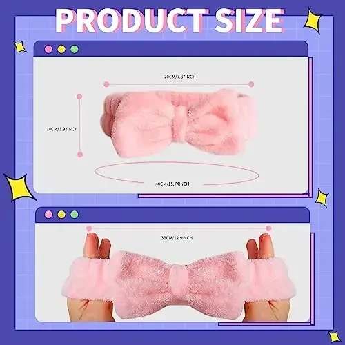 WSYUB Spa Headbands, Makeup Headbands, Bow Headband for Washing Face skincare headbands for women, Hair Bands - WSYUB (1)