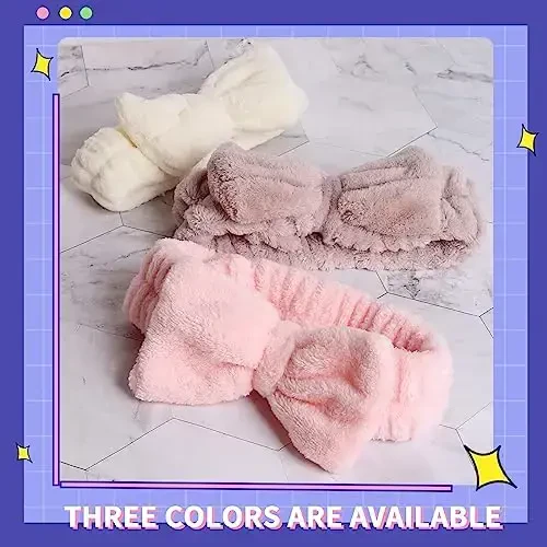 WSYUB Spa Headbands, Makeup Headbands,Bow Headband for Washing Face skincare headbands for women, Hair Bands - 5
